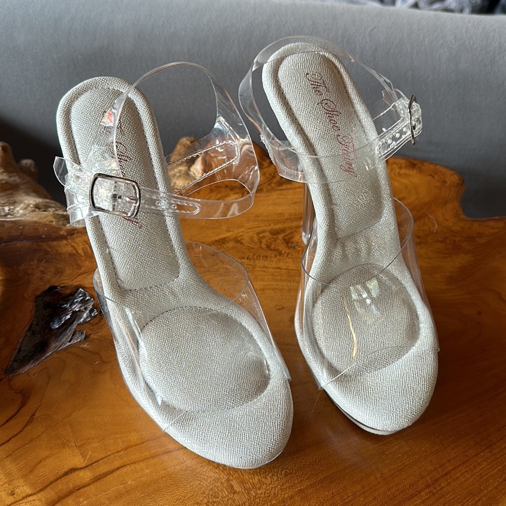 The Shoe Fairy strappy Olympian Heels